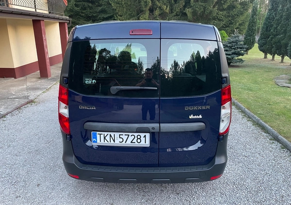 Dacia Dokker cena 21800 przebieg: 191000, rok produkcji 2013 z Końskie małe 92